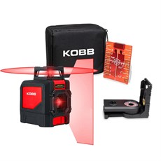 KOBB KBL30R 30 Metre Profesyonel Yatay 360° ve Dikey Otomatik Hizalamalı Kırmızı Çapraz Çizgi Lazer Distomat